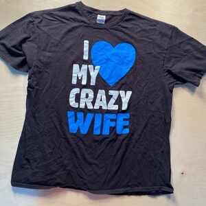 Delta Pro-Weight I Love my Crazy Wife Tee 2XL (S)